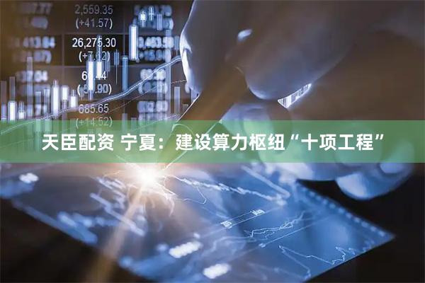 天臣配资 宁夏:建设算力枢纽“十项工程”